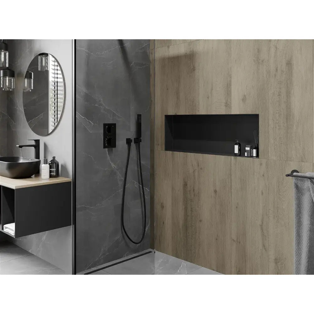 Mexen X-wall-nr Nisjehylle uten Kant 90x30 Cm Svart