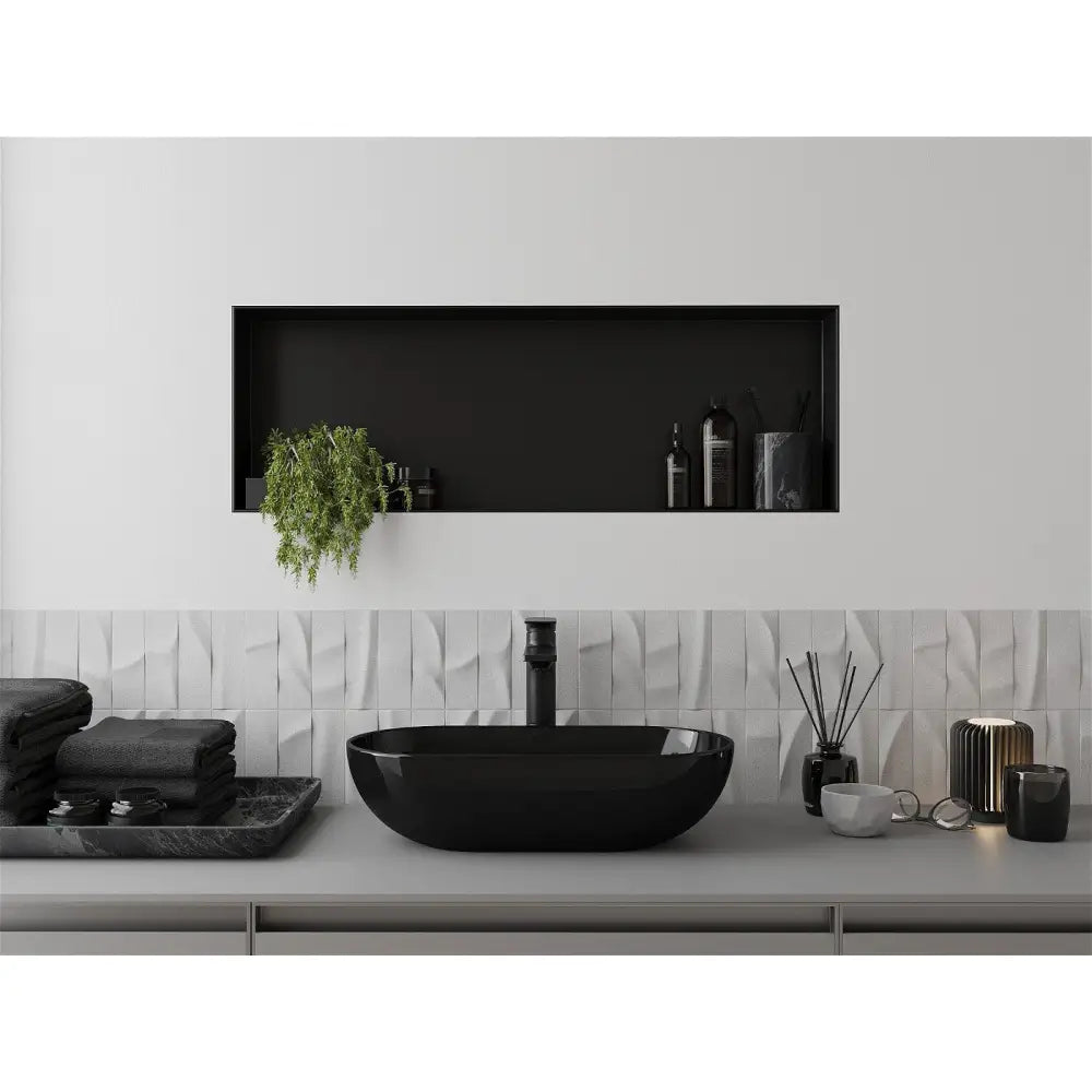 Mexen X-wall-nr Nisjehylle uten Kant 90x30 Cm Svart