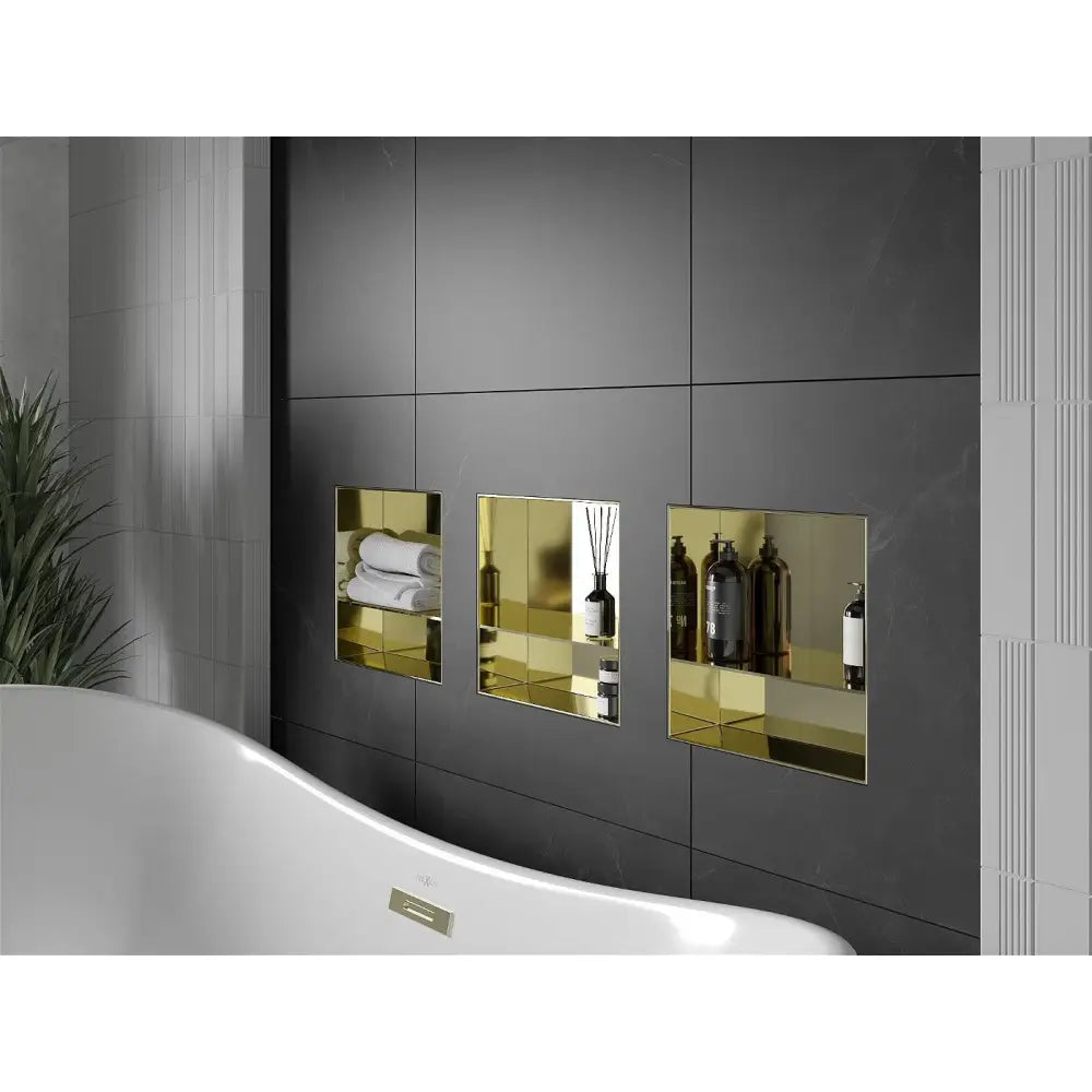 Mexen X-wall-nr Nisjehylle uten Kant med Hylle 30x30 Cm Gull - 1951303010s