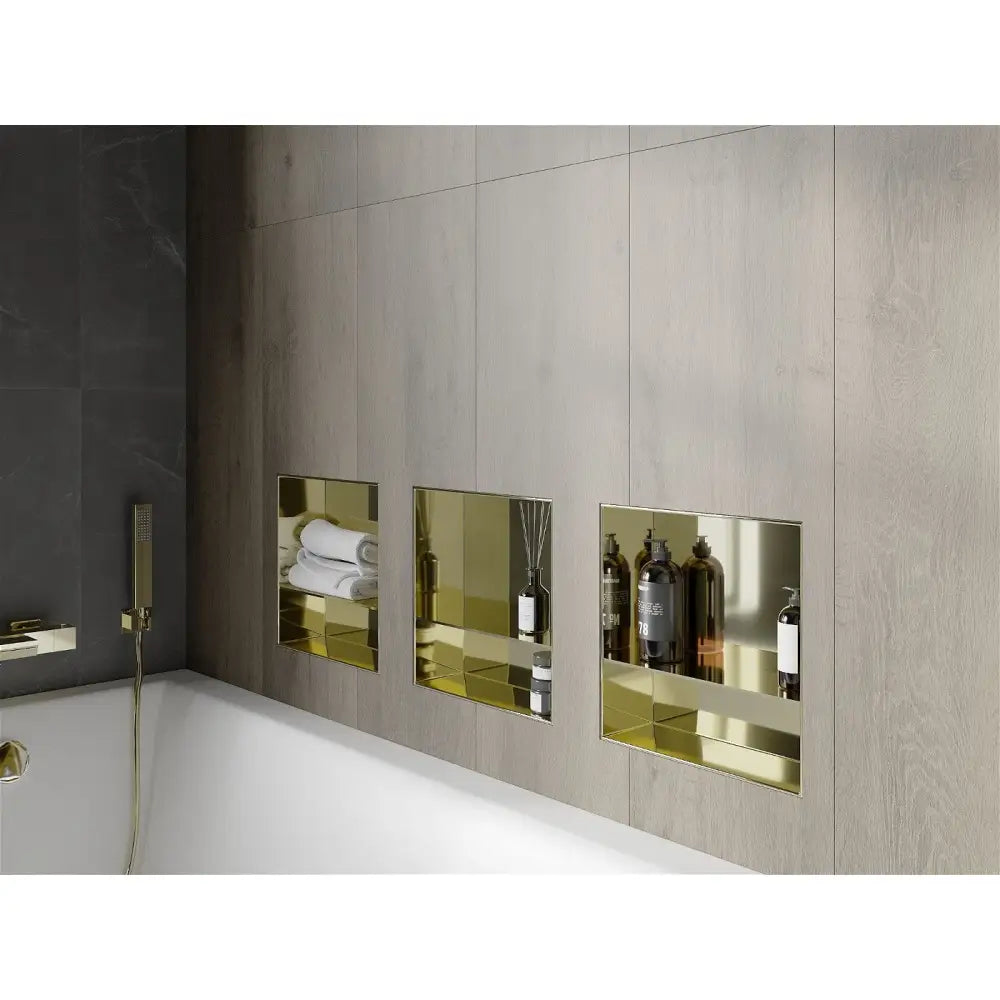 Mexen X-wall-nr Nisjehylle uten Kant med Hylle 30x30 Cm Gull - 1951303010s