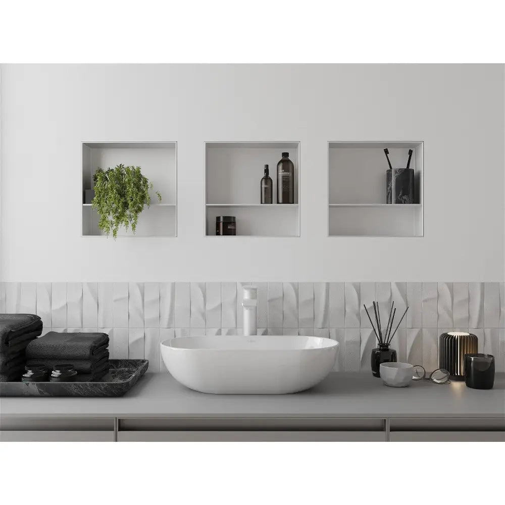 Mexen X-wall-nr Nisjehylle uten Kant med Hylle 30x30 Cm Hvit - 1921303010s