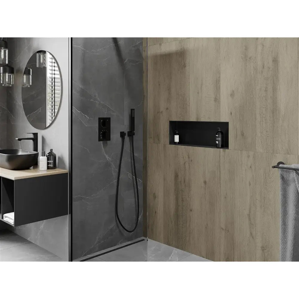 Mexen X-wall-nr Nisjehylle uten Krage 60x20 Cm Svart