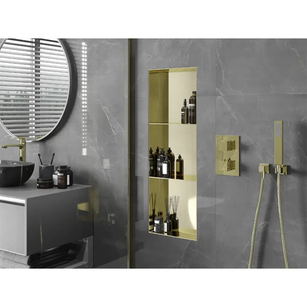 Mexen X-wall-nr Nisjehylle uten Krage med Hylle 90x30 Cm Gull - 1951903010s