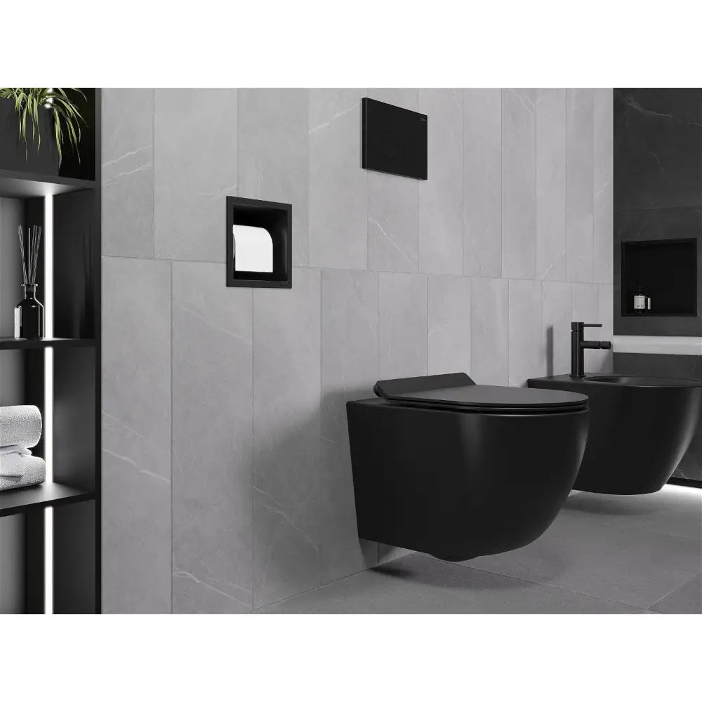 Mexen X-wall-p Toalettpapirholder Svart