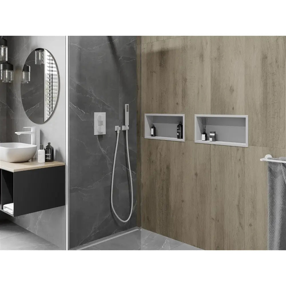 Mexen X-wall-r Innebygd Hylle med Kant 45x20 Cm Hvit