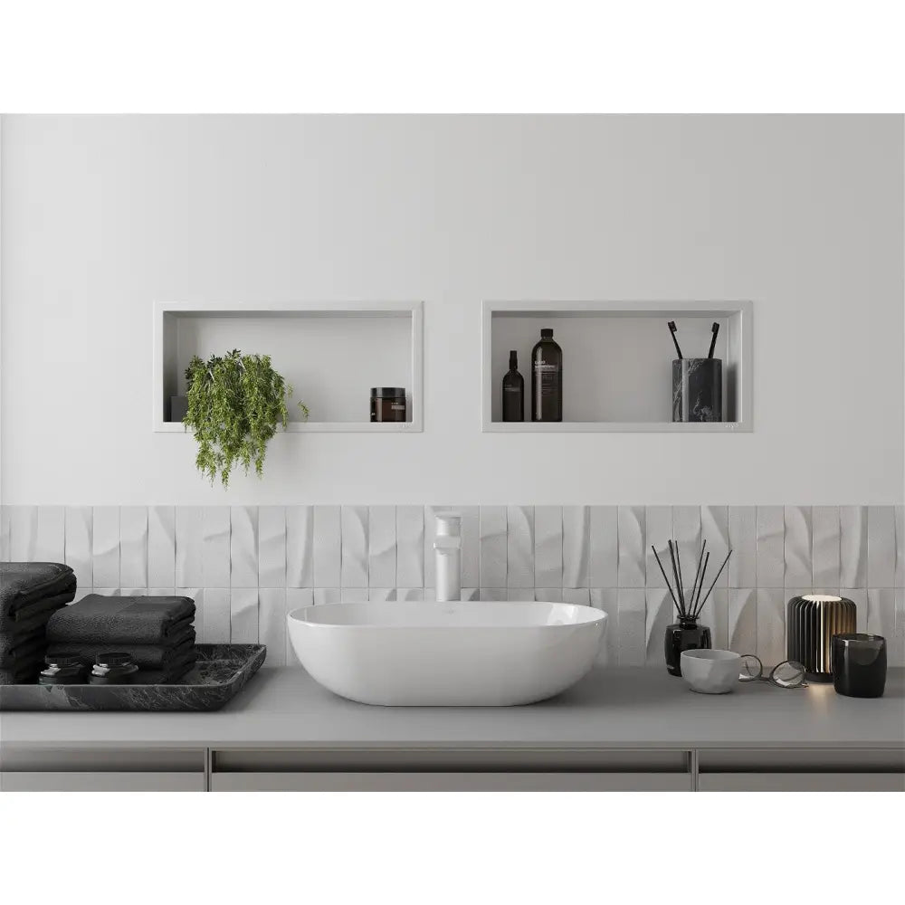 Mexen X-wall-r Innebygd Hylle med Kant 45x20 Cm Hvit