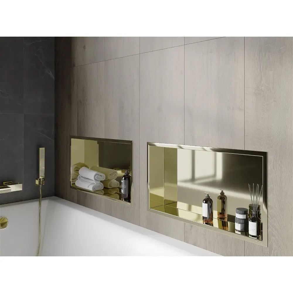 Mexen X-wall-r Nisjehylle med Flens 60x30 Cm Gull