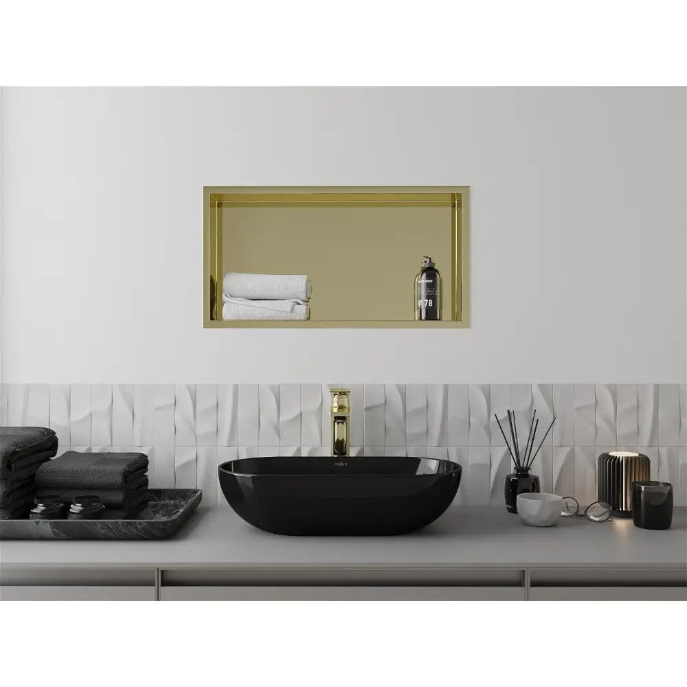 Mexen X-wall-r Nisjehylle med Flens 60x30 Cm Gull