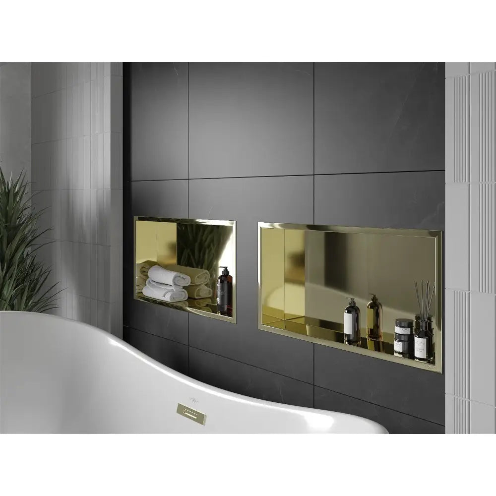 Mexen X-wall-r Nisjehylle med Flens 60x30 Cm Gull