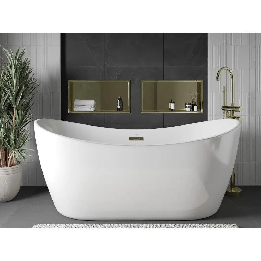 Mexen X-wall-r Nisjehylle med Flens 60x30 Cm Gull