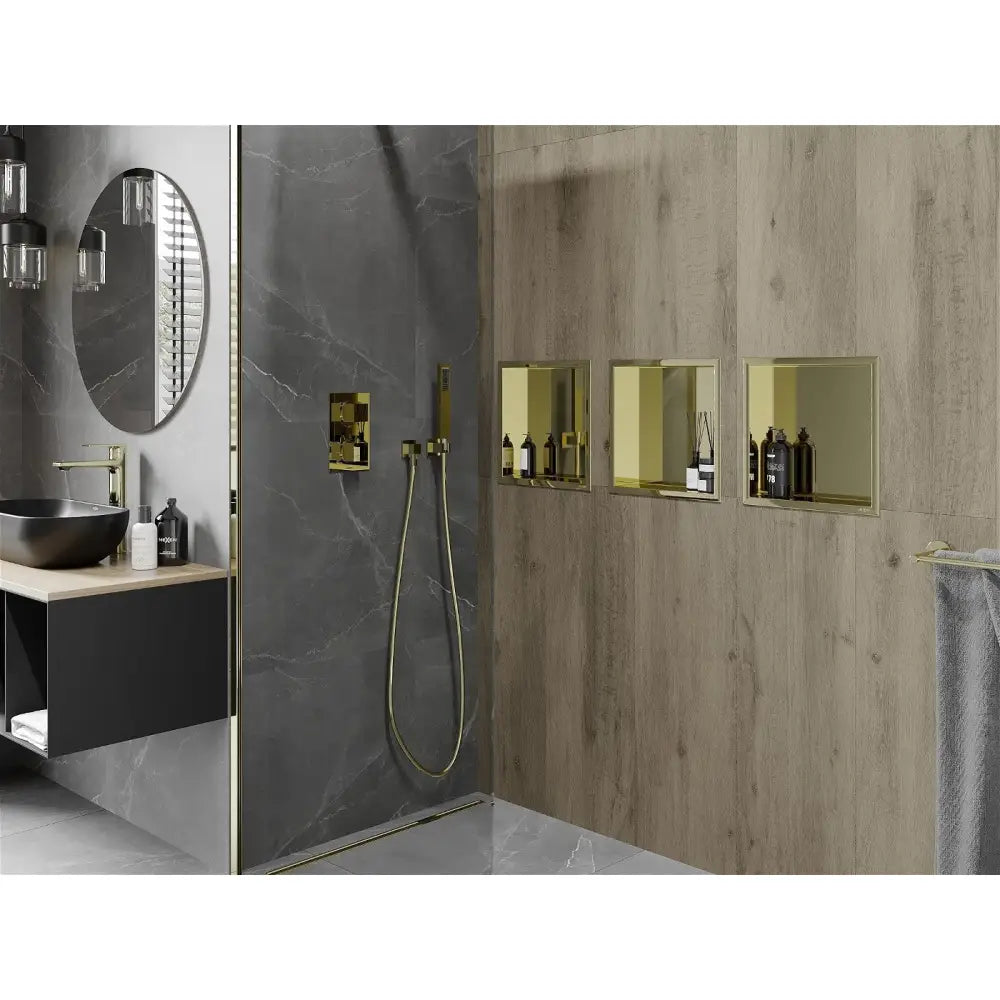 Mexen X-wall-r Nisjehylle med Kant 30x30 Cm Gull