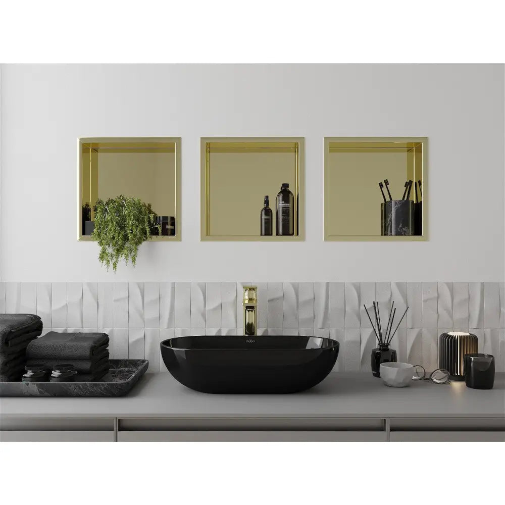 Mexen X-wall-r Nisjehylle med Kant 30x30 Cm Gull