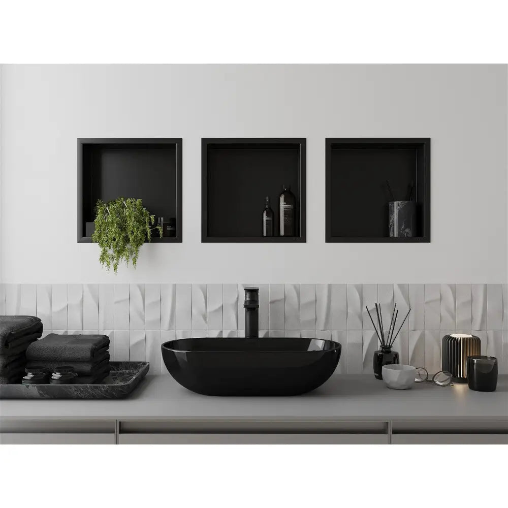 Mexen X-wall-r Nisjehylle med Kant 30x30 Cm Svart