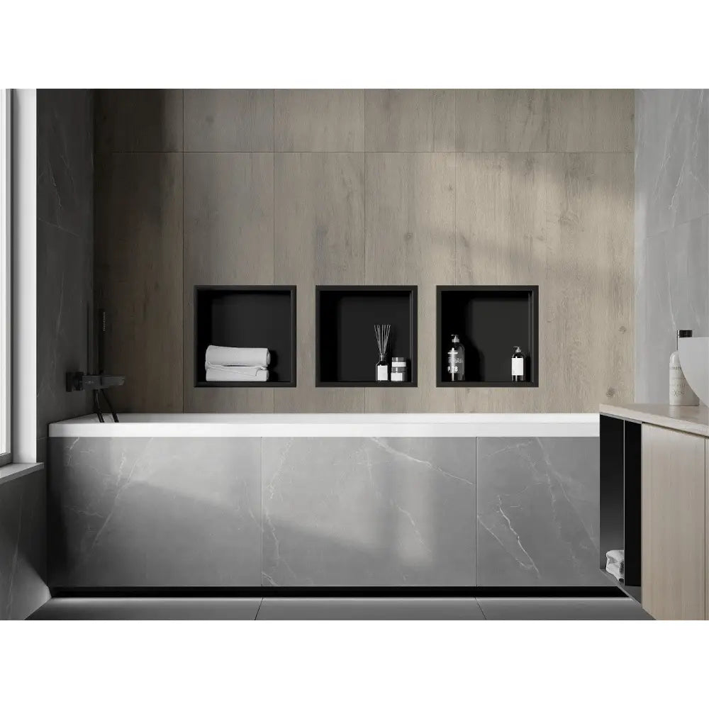 Mexen X-wall-r Nisjehylle med Kant 30x30 Cm Svart