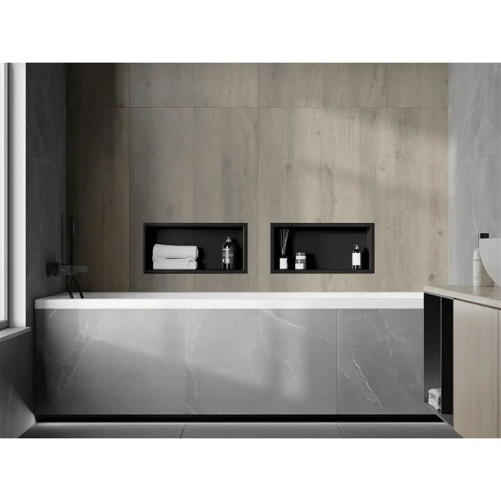 Mexen X-wall-r Nisjehylle med Kant 45x20 Cm Svart