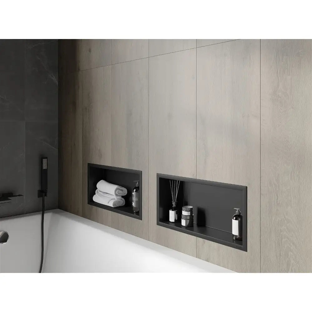 Mexen X-wall-r Nisjehylle med Kant 45x20 Cm Svart
