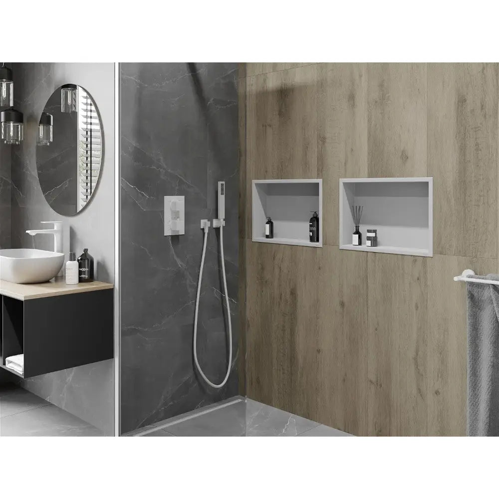 Mexen X-wall-r Nisjehylle med Kant 45x30 Cm Hvit