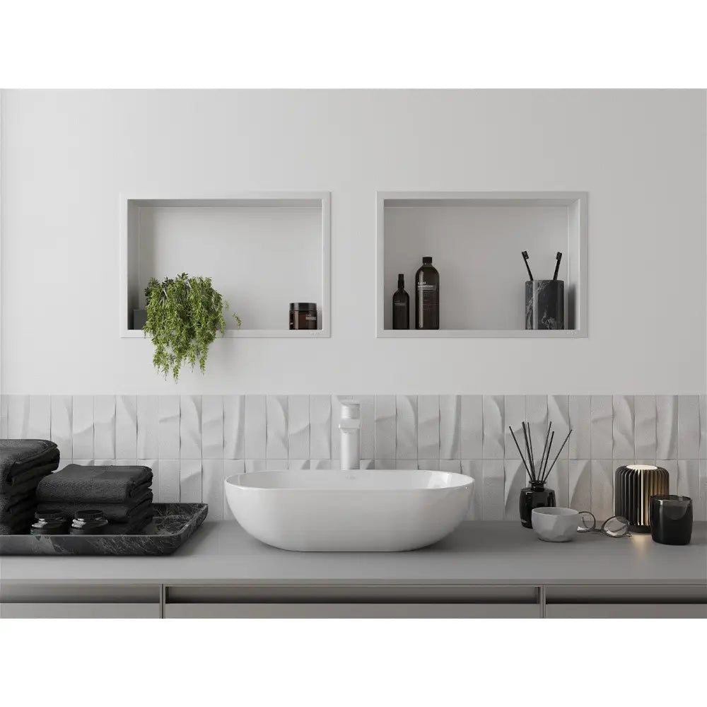 Mexen X-wall-r Nisjehylle med Kant 45x30 Cm Hvit