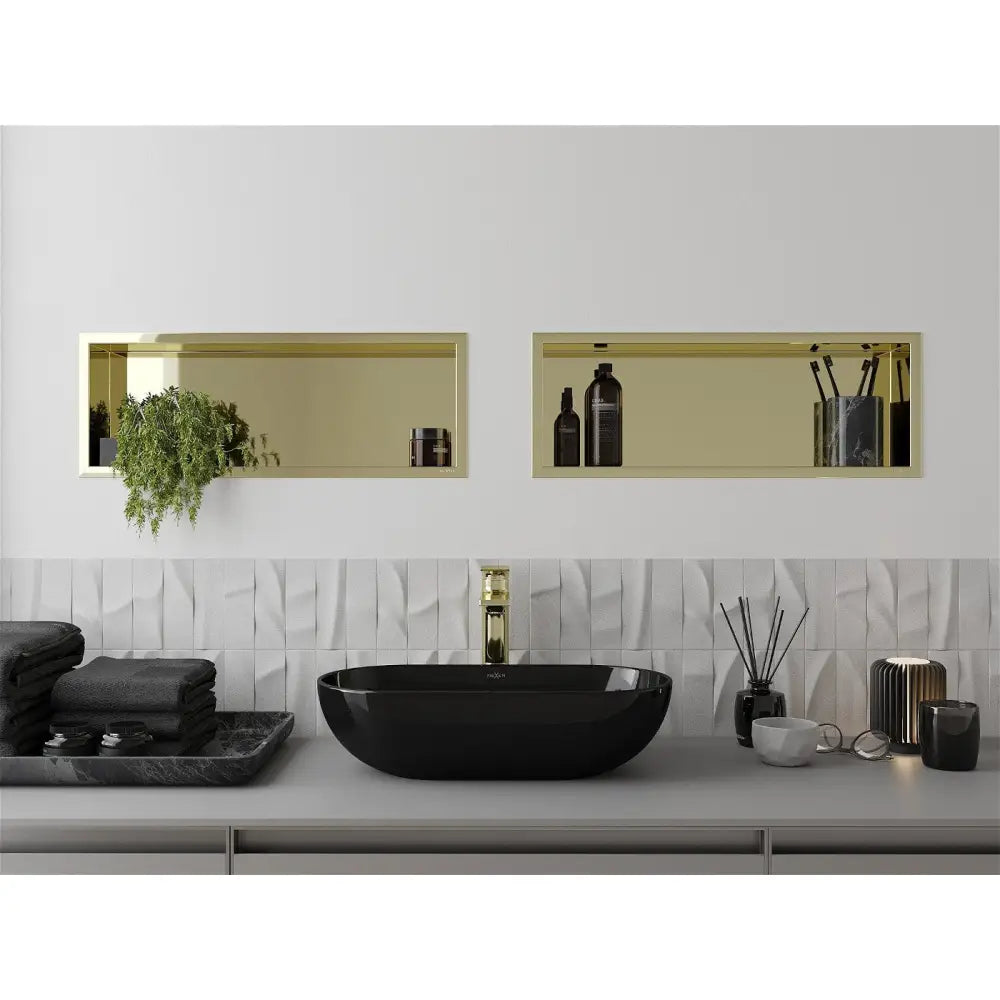 Mexen X-wall-r Nisjehylle med Kant 60x20 Cm Gull-