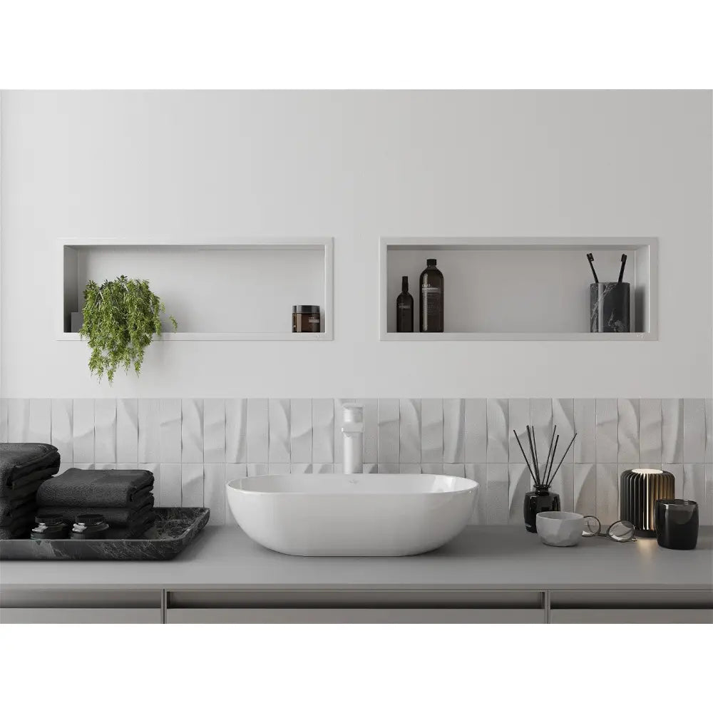 Mexen X-wall-r Nisjehylle med Kant 60x20 Cm Hvit