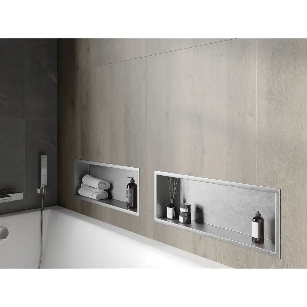 Mexen X-wall-r Nisjehylle med Kant 60x20 Cm Rustfritt Stål