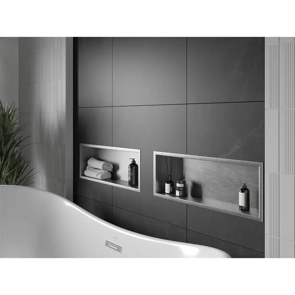 Mexen X-wall-r Nisjehylle med Kant 60x20 Cm Rustfritt Stål