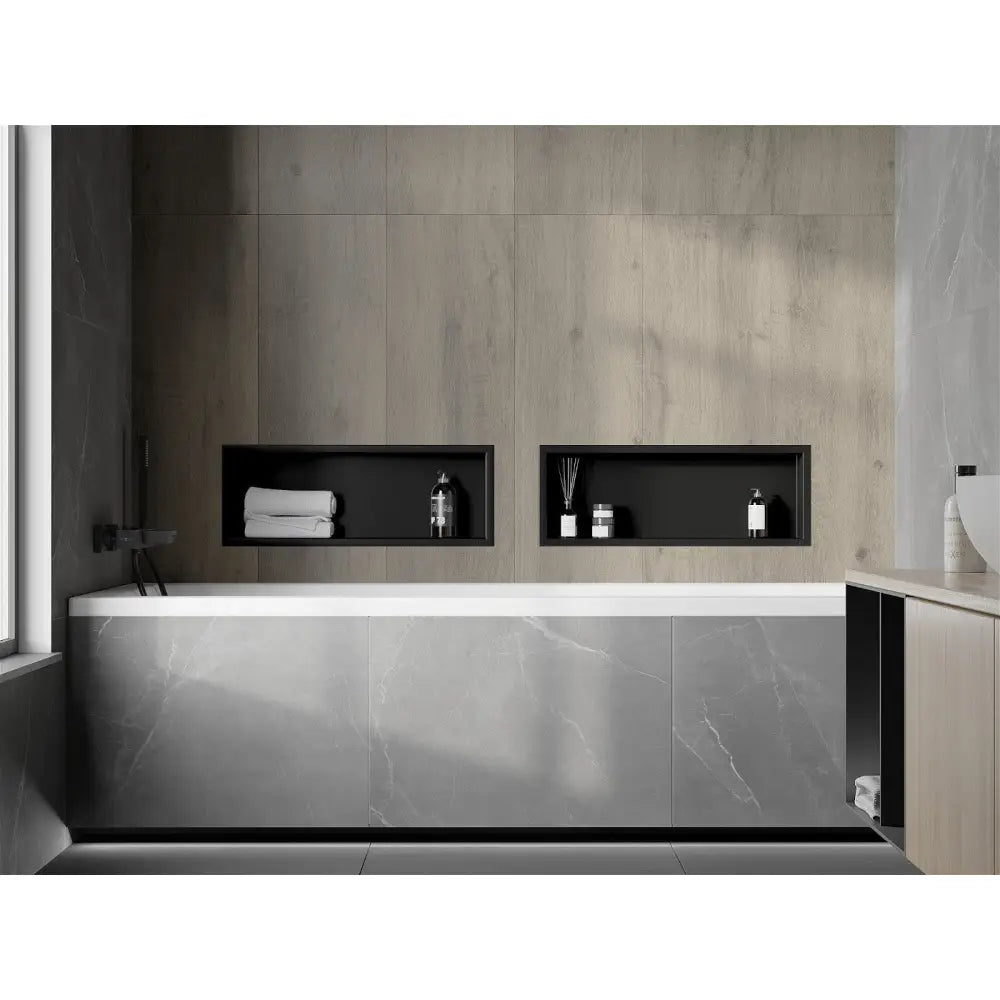 Mexen X-wall-r Nisjehylle med Kant 60x20 Cm Svart