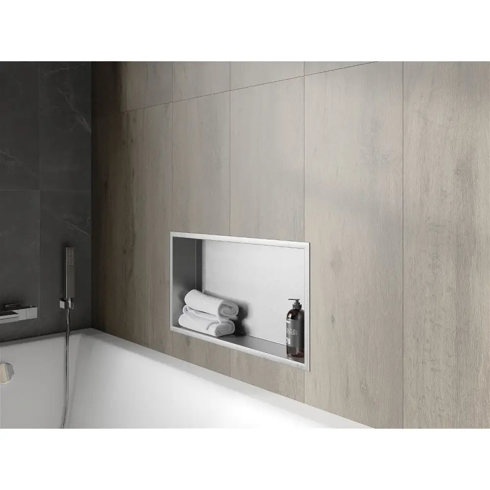 Mexen X-wall-r Nisjehylle med Kant 60x30 Cm Rustfritt Stål