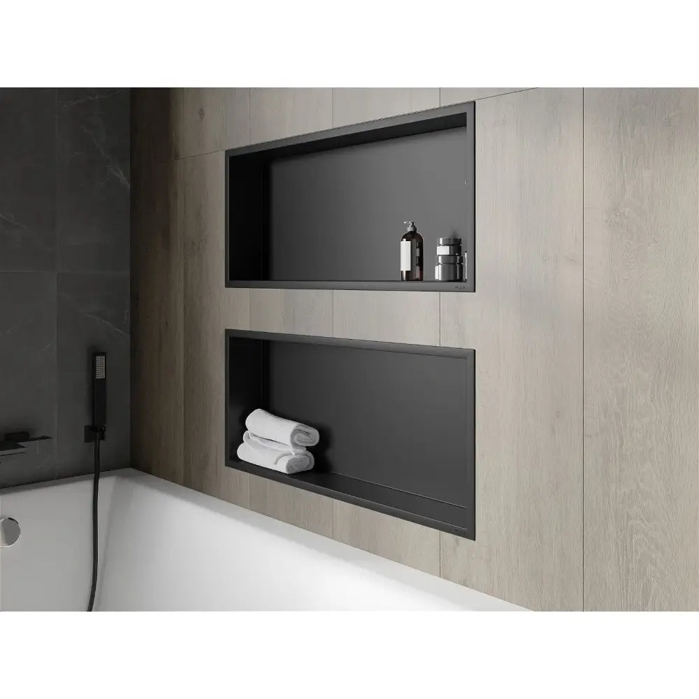 Mexen X-wall-r Nisjehylle med Kant 75x30 Cm Svart