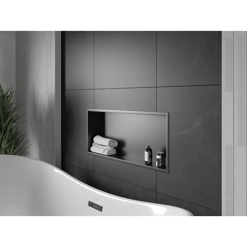 Mexen X-wall-r Nisjehylle med Kant 75x30 Cm Svart