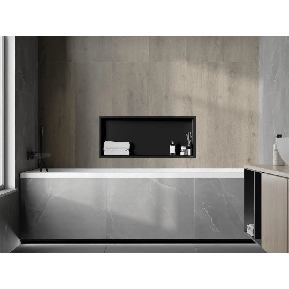 Mexen X-wall-r Nisjehylle med Kant 75x30 Cm Svart