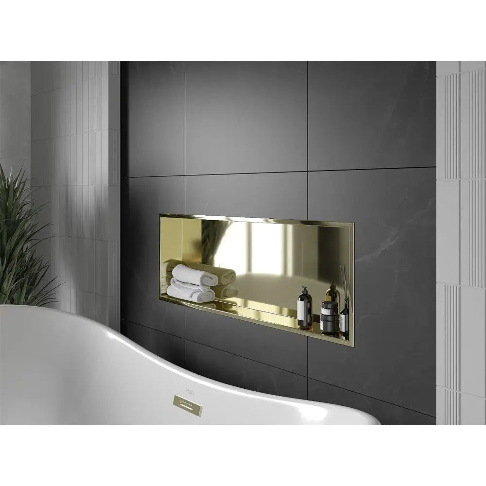 Mexen X-wall-r Nisjehylle med Kant 90x30 Cm Gull