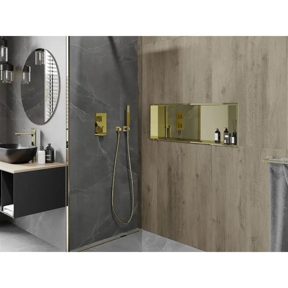 Mexen X-wall-r Nisjehylle med Kant 90x30 Cm Gull