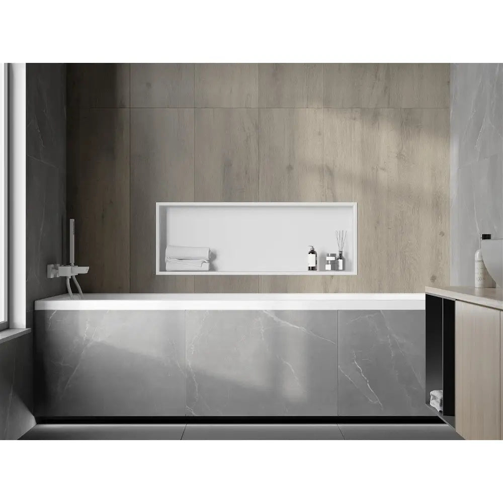 Mexen X-wall-r Nisjehylle med Kant 90x30 Cm Hvit