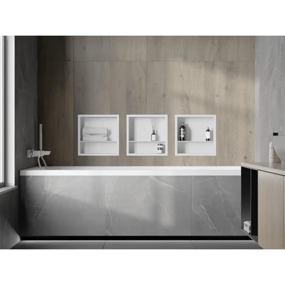 Mexen X-wall-r Nisjehylle med Kant og Hylle 30x30 Cm Hvit - 1920303010s