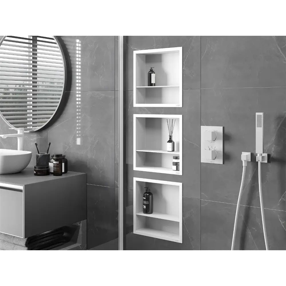 Mexen X-wall-r Nisjehylle med Kant og Hylle 30x30 Cm Hvit - 1920303010s