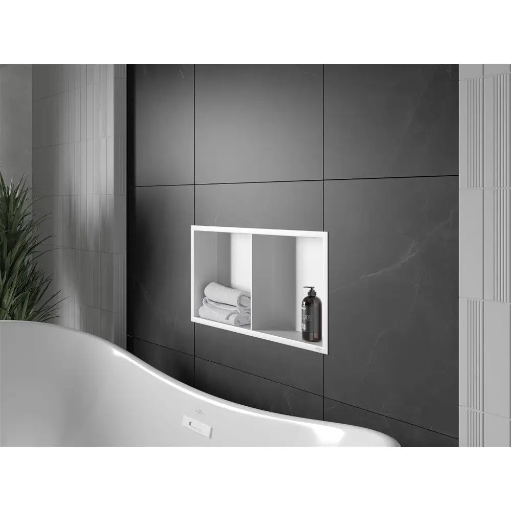 Mexen X-wall-r Nisjehylle med Kant og Hylle 60x30 Cm Hvit - 1920603010s.