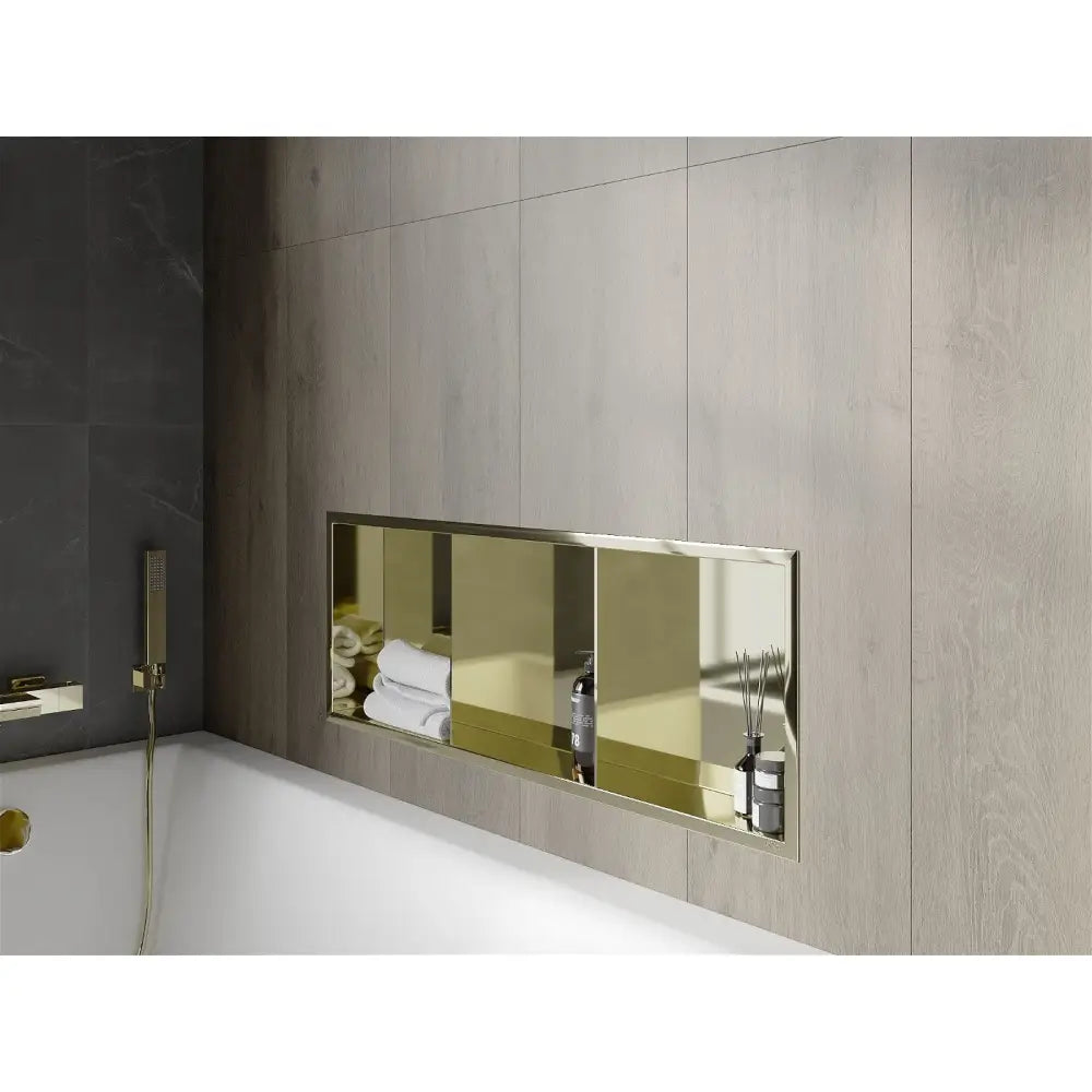 Mexen X-wall-r Nisjehylle med Kant og Hylle 90x30 Cm Gull - 1950903010s