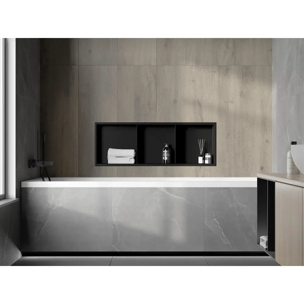 Mexen X-wall-r Nisjehylle med Kant og Hylle 90x30 Cm Svart - 1970903010s