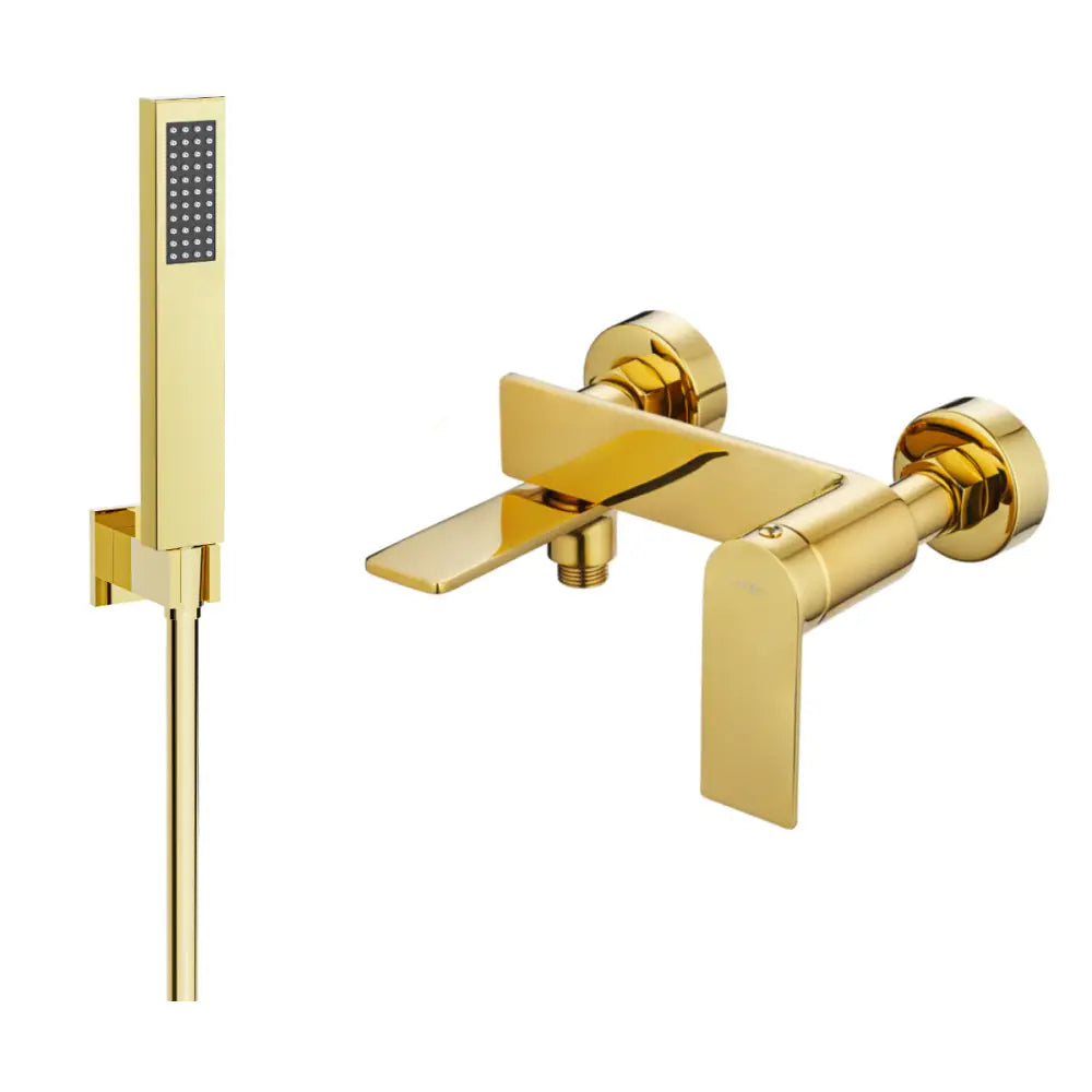 Mexen Zero R02 Badekarsbatteri med Dusjsett Gull - 7113r02-