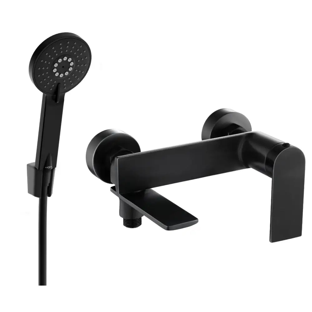 Mexen Zero R40 Badekarsbatteri med Dusjsett Svart - 7113r40-