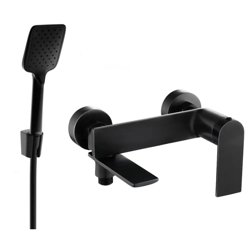 Mexen Zero R62 Badekarkran med Dusjsett Svart - 7113r62-