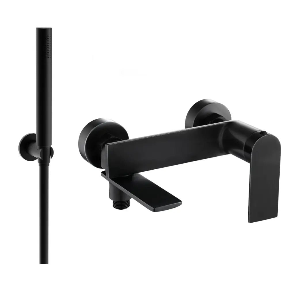 Mexen Zero R70 Badekarsbatteri med Dusjsett Svart - 7113r70-