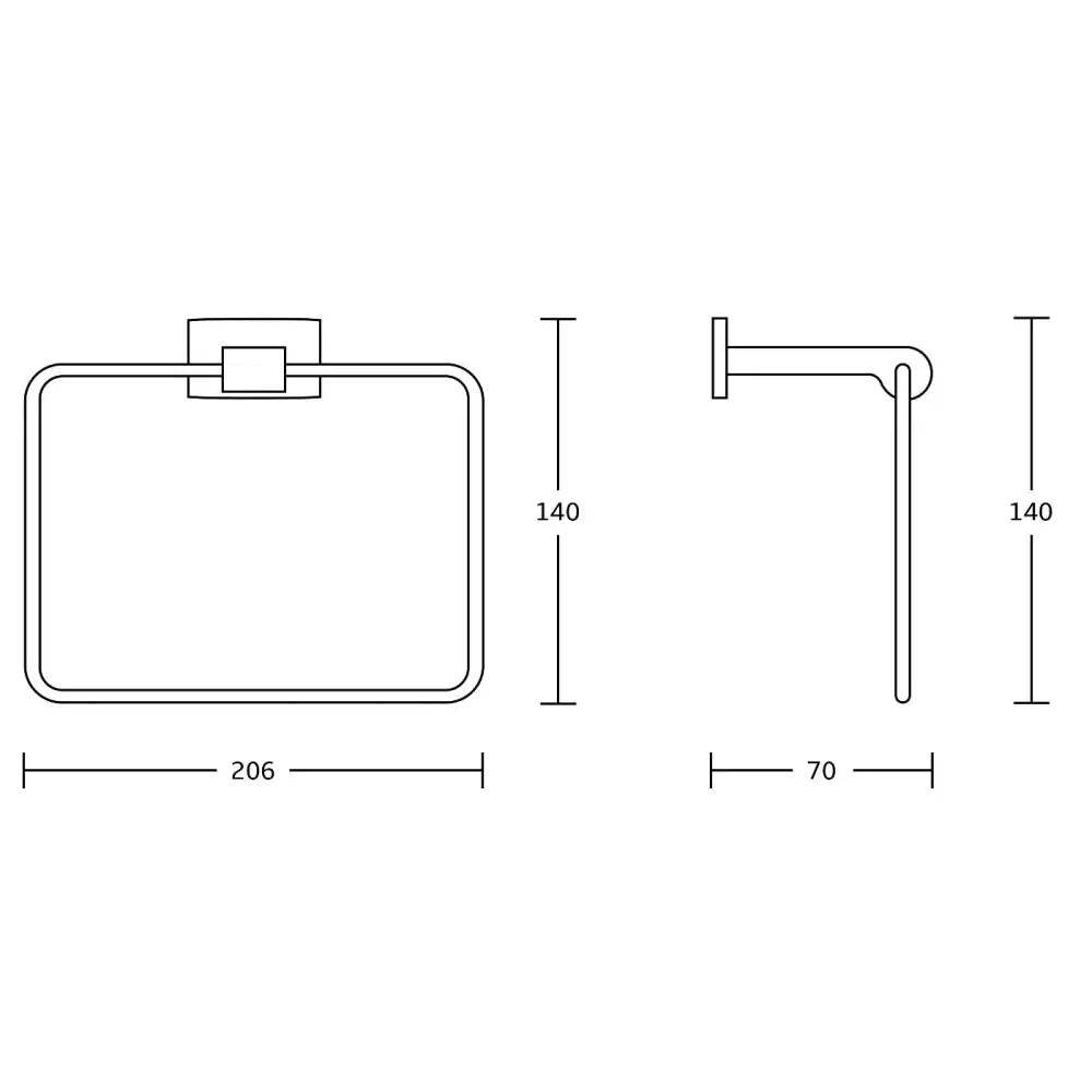 Mexen Zoja Håndklehenger Svart - 7019132