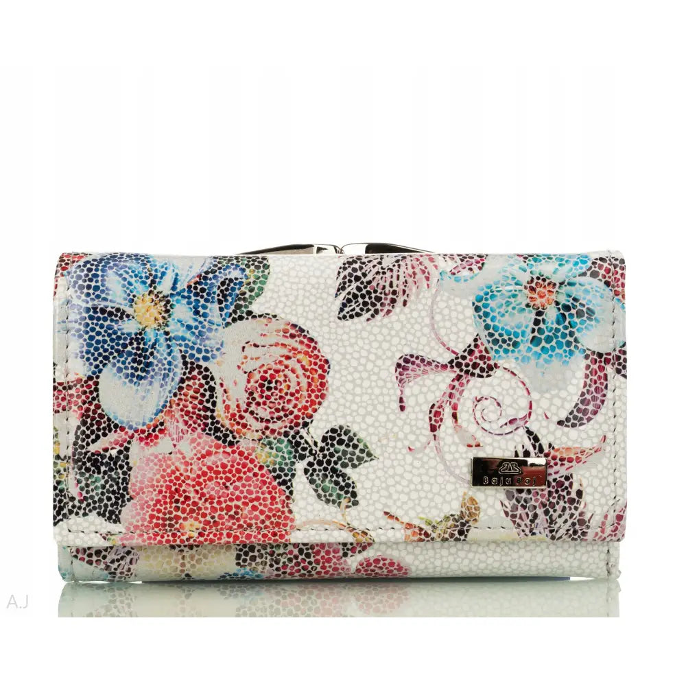 Middels Stor Lær Lommebok med Clasp for Kvinner