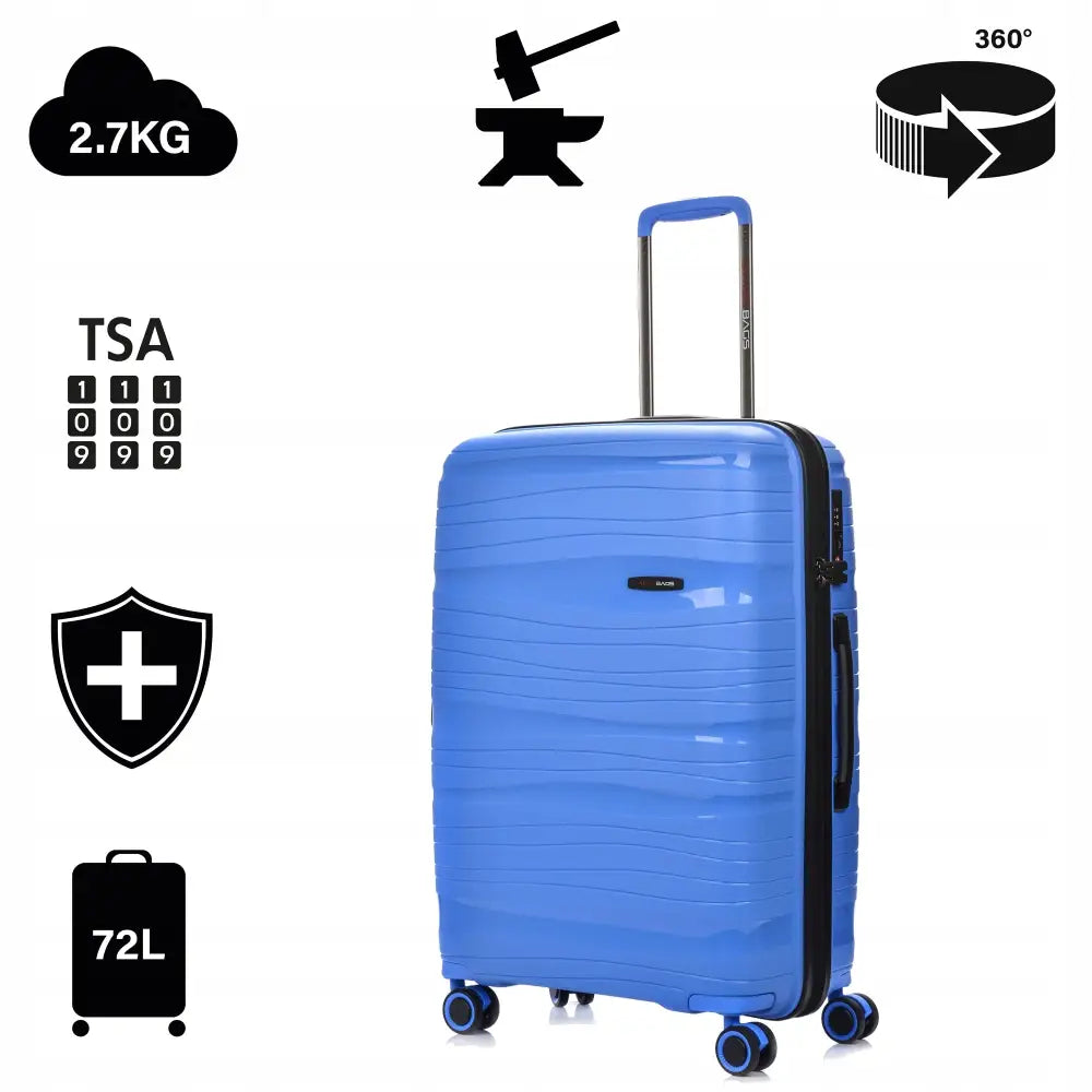 Middels Stor Reisekoffert 67x46 Cm Swissbags 72 l Blå