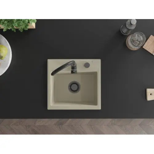 Milo Kjøkkenvask 1 Kum 435x410 Mm Beige 6505441000-69-b