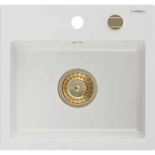 Milo Kjøkkenvask 1 Kum 435x410 Mm Hvit - 6505441000-20-g