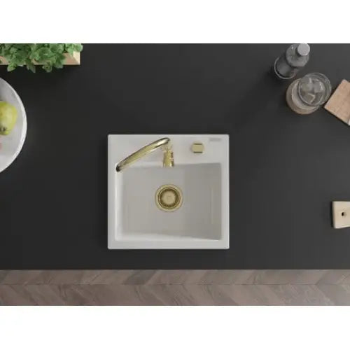 Milo Kjøkkenvask 1 Kum 435x410 Mm Hvit - 6505441000-20-g