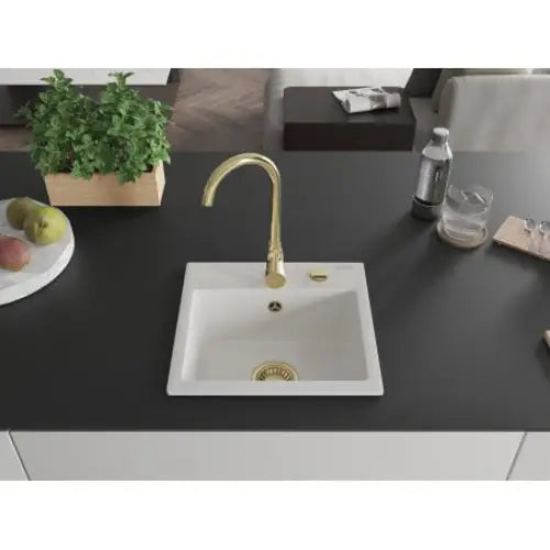 Milo Kjøkkenvask 1 Kum 435x410 Mm Hvit - 6505441000-20-g